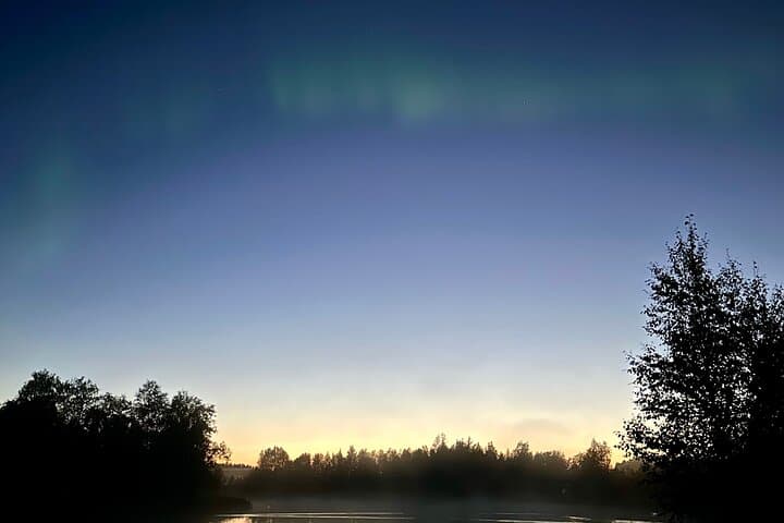 Northern Lights Boat Tour on Lake Inari with Lappish BBQ Dinner photo 3