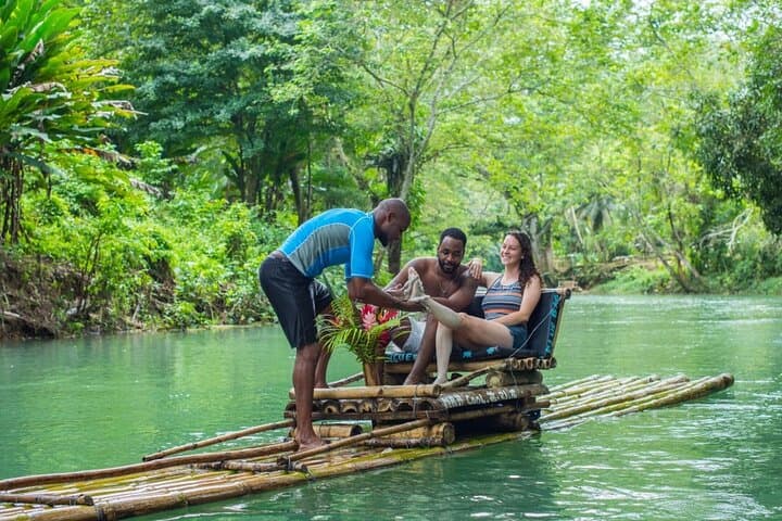 Dunn's River Falls & White River Bamboo Rafting with Limestone Foot Massage — Ocho Rios Day Trip photo 5
