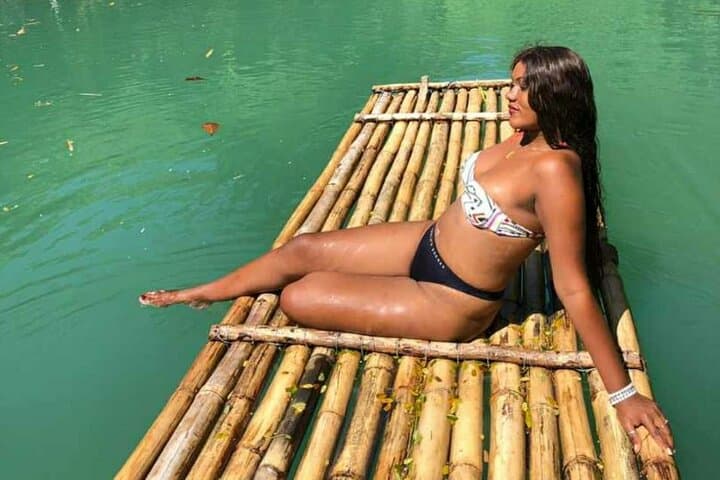 Rio Nuevo Bamboo Rafting from Ocean Eden Bay & Riu Aquarelle — River Float and Shopping Village