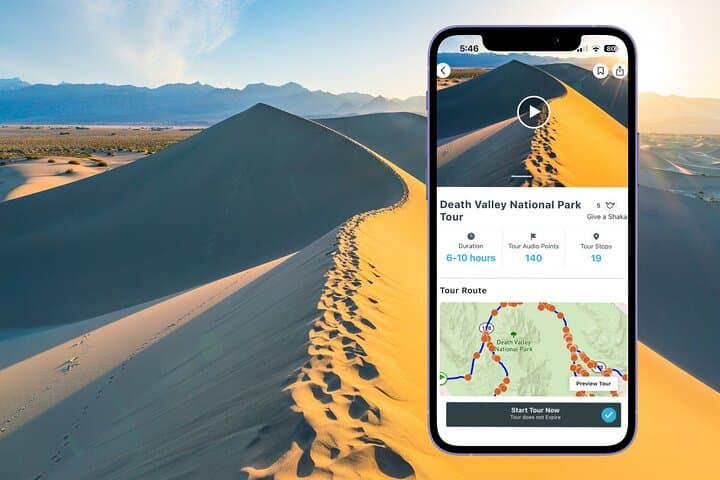 Death Valley Self-Guided Audio Driving Tour: Explore Badwater, Dante’s View & Mesquite Dunes