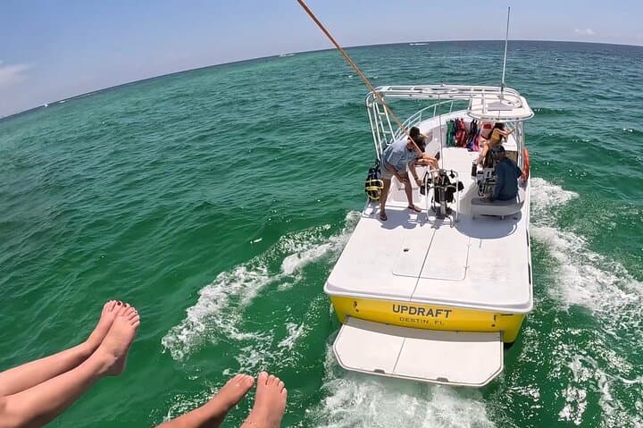 Sky High Parasailing from Marina Cafe — Destin Parasail Tours & Crab Island Views photo 3