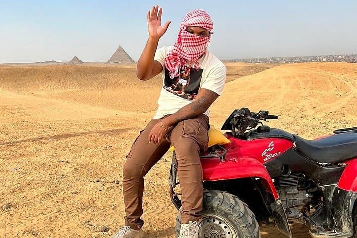 Giza Pyramids Camel Ride and ATV Quad Bike Private Half-Day Tour photo 3