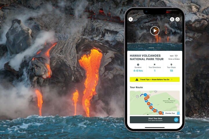 Self-Guided Driving Tour of Hawaii Volcanoes National Park: Craters, Lava Fields & Petroglyphs