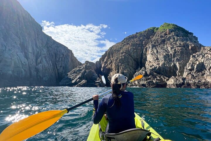 Kayak Through Tunnel Cave at Hong Kong Geopark — Ninepin Islands Sea Cave Tour photo 3
