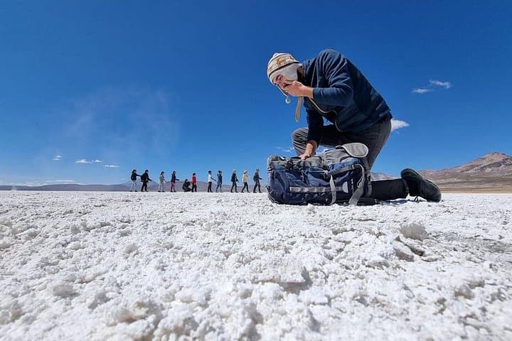 Exploring Salinas and Aguada Blanca Reserve: Andean Salt Flats, Flamingos & Volcano Views photo 1