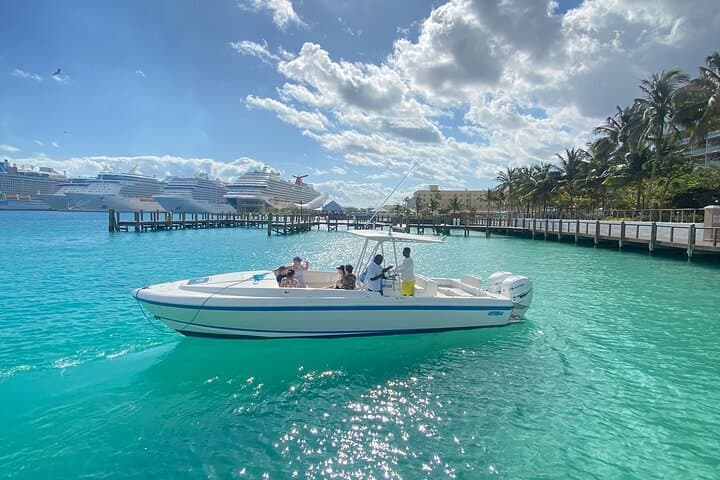 Private 3-Island Paradise Boat Tour from Nassau — 4-Hour Snorkel & Turtle Swim