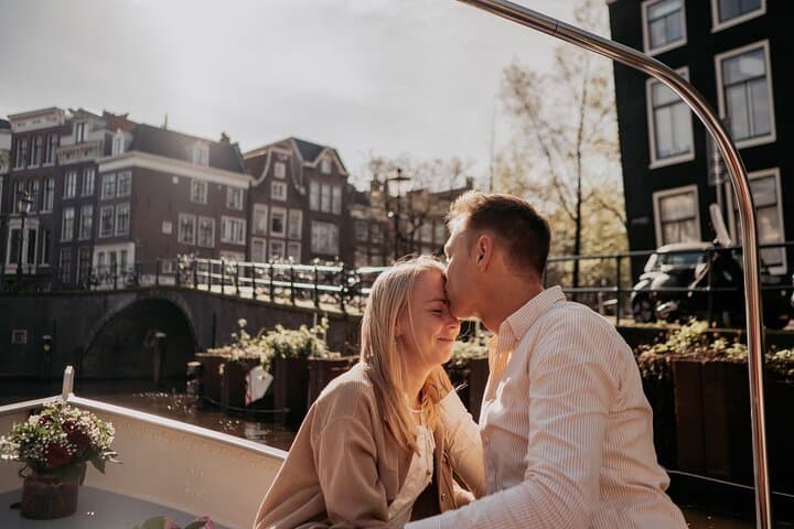 Private Romantic Canal Cruise Amsterdam — Prosecco & Snacks on a Solar Electric Boat