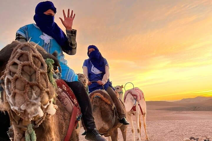 Agafay Sunset Camel Ride & Nomad Tea — Evening Tour from Marrakech