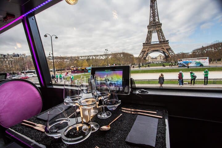Dinner on a Panoramic Bus: Champs-Élysées Paris by Night