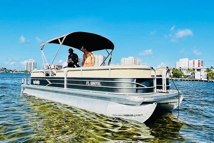 26ft Pontoon Rental in Hollywood FL — Intracoastal Sandbars, Dolphins & Easy Cruising photo 1