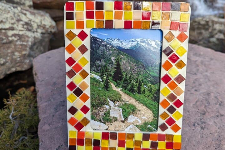 Make a Mosaic Picture Frame on Estes Park Riverwalk — 90-Minute Art Kit & Workshop photo 2