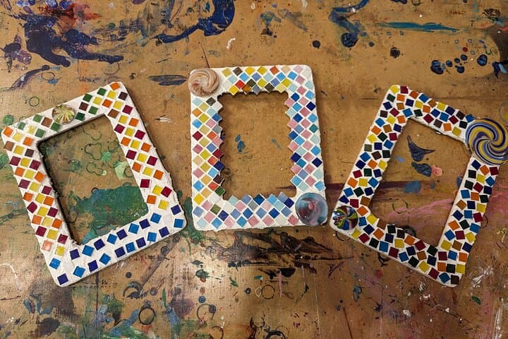 Make a Mosaic Picture Frame on Estes Park Riverwalk — 90-Minute Art Kit & Workshop photo 3