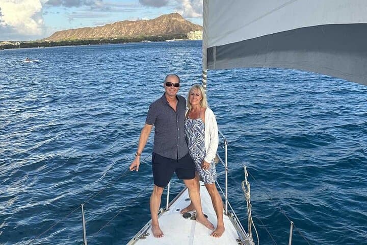 Waikiki Private Sunset Sail for Couples — Romantic Yacht Charter from Ala Wai photo 3