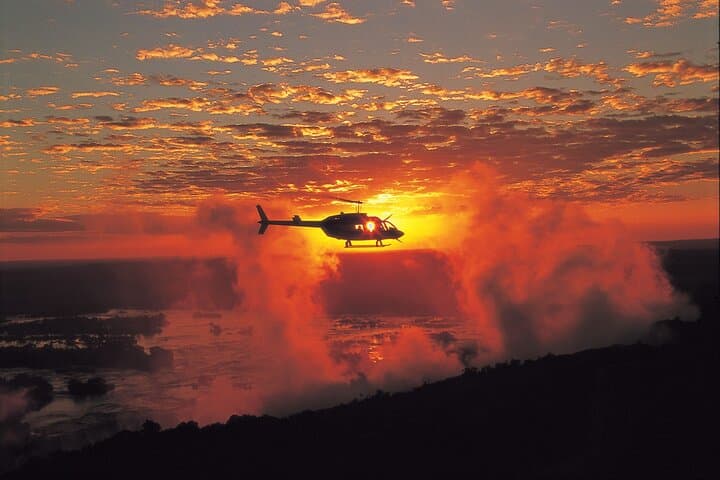 Helicopter Over Victoria Falls: Window-Seat Flight Experience
