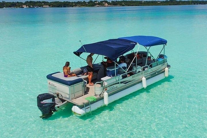 Bacalar Lagoon Pontoon Tour: 3-Hour Beach Club Access & Free Kayaks photo 1