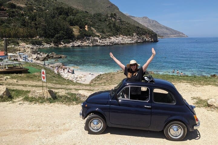 Drive a Classic Fiat 500 from Palermo to Mondello