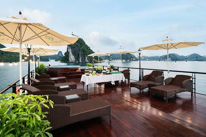 Pamela Halong Bay 5-Star Day Cruise with Jacuzzi Pool, Kayaking & Transfers photo 3