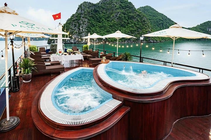 Pamela Halong Bay 5-Star Day Cruise with Jacuzzi Pool, Kayaking & Transfers photo 2