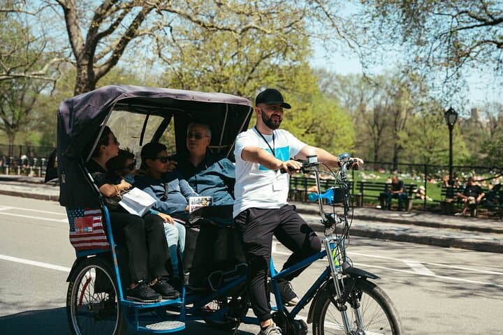 Private Central Park Guided Pedicab Tour — 1–2 Hour Custom Routes & Photo Stops