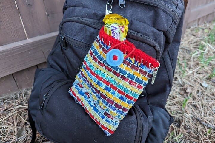 Make a Woven Fabric Hiking Bag on Estes Park Riverwalk