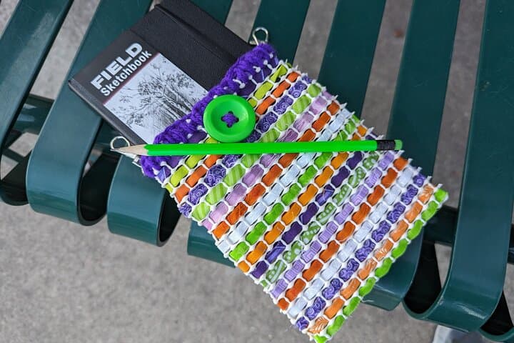 Make a Woven Fabric Hiking Bag on Estes Park Riverwalk photo 2