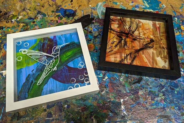 Play with Paint: Wildlife Shadow Box Art Class in Estes Park — 90-Min Creative Workshop photo 5