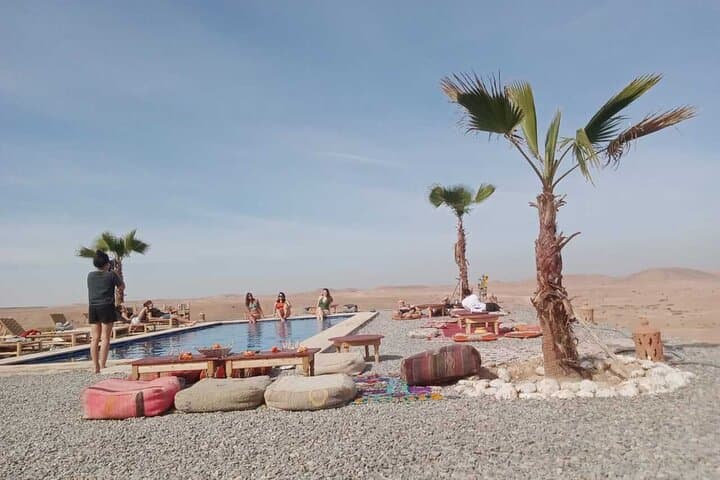Agafay Camel Ride with Moroccan Lunch & Private Pool Near Marrakech