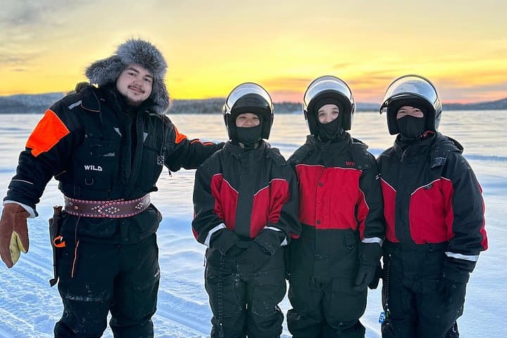 Snowmobile Safari on Lake Inari: Drive, Meet Reindeer & Open-Fire Lunch photo 1