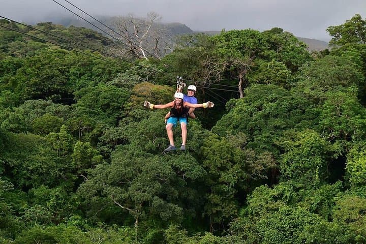 Guanacaste Zipline Adrenaline Combo: Waterslides, Hot Springs & Tractor Safari photo 1