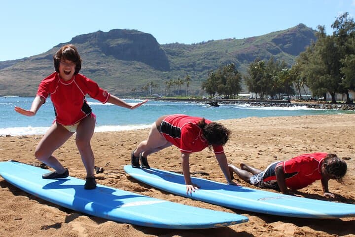 Group Surf Lesson at Kalapaki Beach — Beginner Surfing in Lihue, Kauai