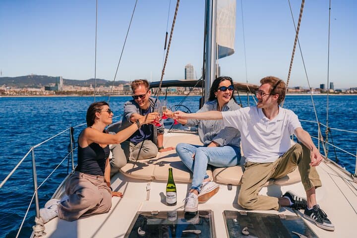 Barcelona Shared Sailing Cruise with Open Bar — 2-Hour Mediterranean Sunset Trip