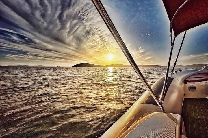 Sunset Speedboat to the Blue Lagoon: Private Evening Cruise from Trogir