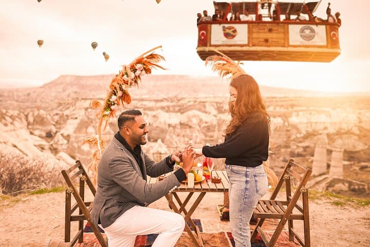 Cappadocia Proposal Photoshoot: Sunrise Balloons & Fairy Chimneys photo 2