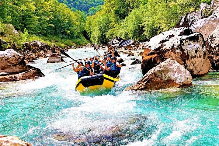 Emerald Soča Rafting: 8km Adventure on the Soča River near Bovec