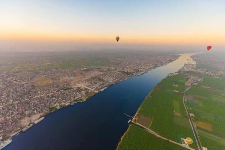 Sunrise Hot Air Balloon Over Luxor's Ancient Temples