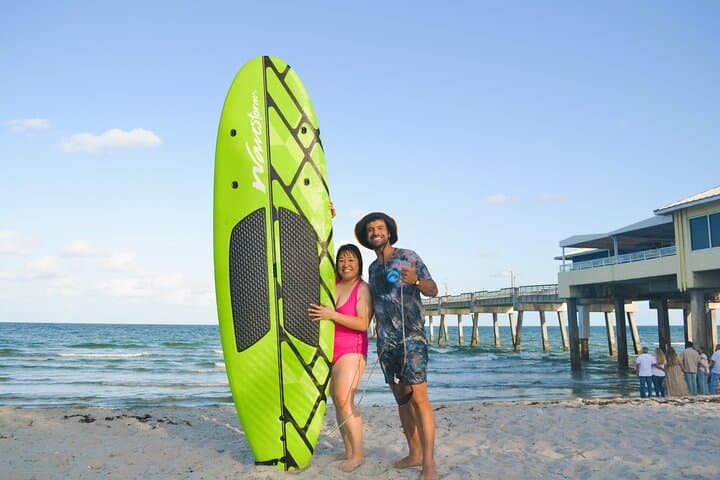 Private Surf Lessons at Dania Beach Pier — 60-Minute One-on-One Coaching