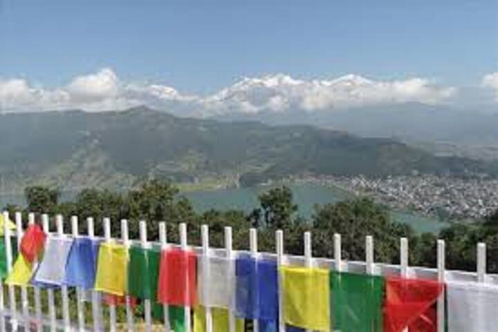 Sunset at World Peace Stupa: Private Pokhara Car Tour & Annapurna Panorama photo 5