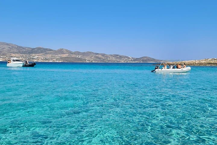 Private Blue Lagoon Cruise to Antiparos & Despotiko — Paros Boat Charter photo 1