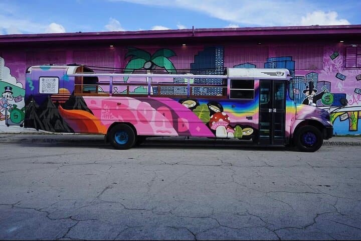 Miami Vibes 2-Hour Party Bus: Wynwood, Brickell & Calle Ocho Night Ride