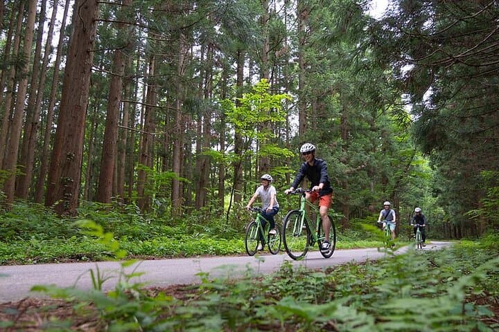 Mount Haguro E-Bike Tour: Ride Route 112, Climb the 2,446 Steps and Visit Dewa Sanzan Shrine