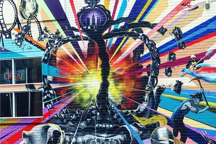 Charlotte Mural Tour: Uptown Street Art & Eats Golf Cart Experience