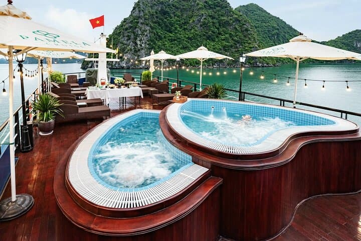 Pamela 5-Star Halong Bay Day Cruise with Jacuzzi & Sundeck