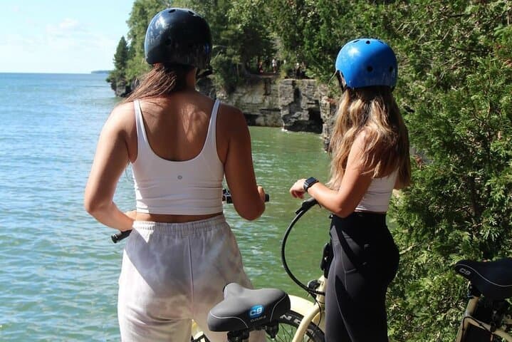 Cave Point Fat Tire E‑Bike Tour — Ice Caves, Coastal Cliffs & Whitefish Dunes in Door County