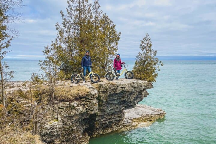 Cave Point Fat Tire E‑Bike Tour — Ice Caves, Coastal Cliffs & Whitefish Dunes in Door County photo 5