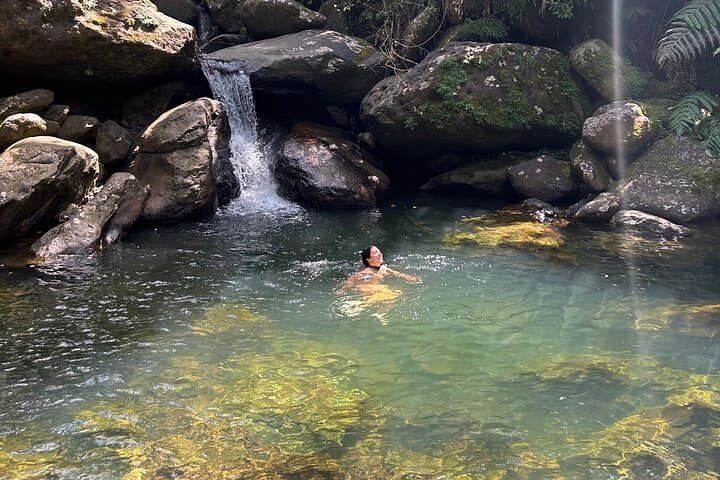Hidden Waterfall Hike in El Yunque Rainforest — Remote River, Blue Pools & Cliff-Jumping