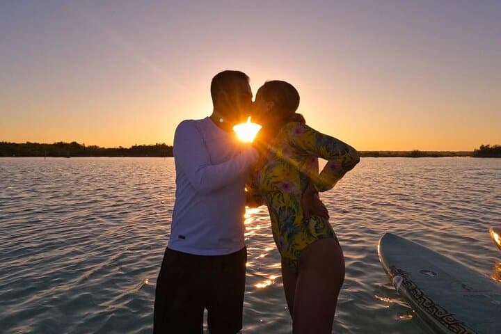 Sunrise Standup Paddleboarding on Laguna Bacalar — Cenotes & Pirate Channel Tour photo 6