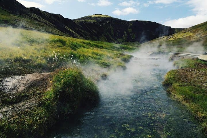 Reykjadalur Steam Valley Hike from Reykjavík — Geothermal River Bathing Tour