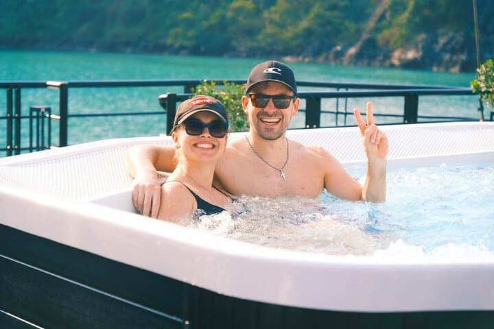 Halong Catamaran Premium Day Cruise with Jacuzzi, Kayaking & Cooking Demo photo 3