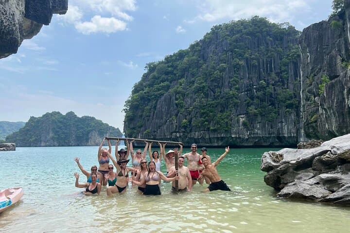 Lan Ha Bay Day Cruise: Kayak Dark Cave & Swim Ba Trai Dao from Cat Ba photo 2