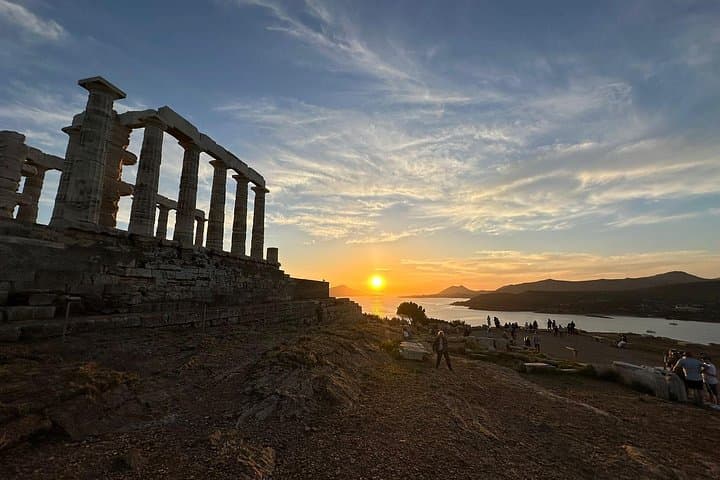 Sunset at Cape Sounion: Private Day Trip to the Temple of Poseidon photo 1